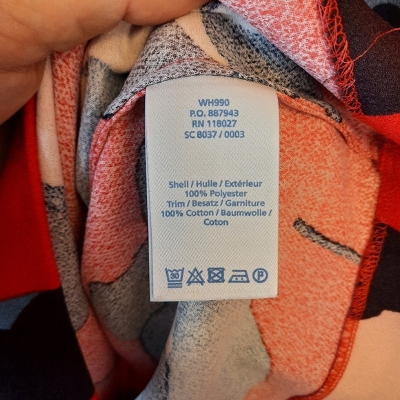 Boden Easy Notch red floral dress with pockets - Picture 12 of 12